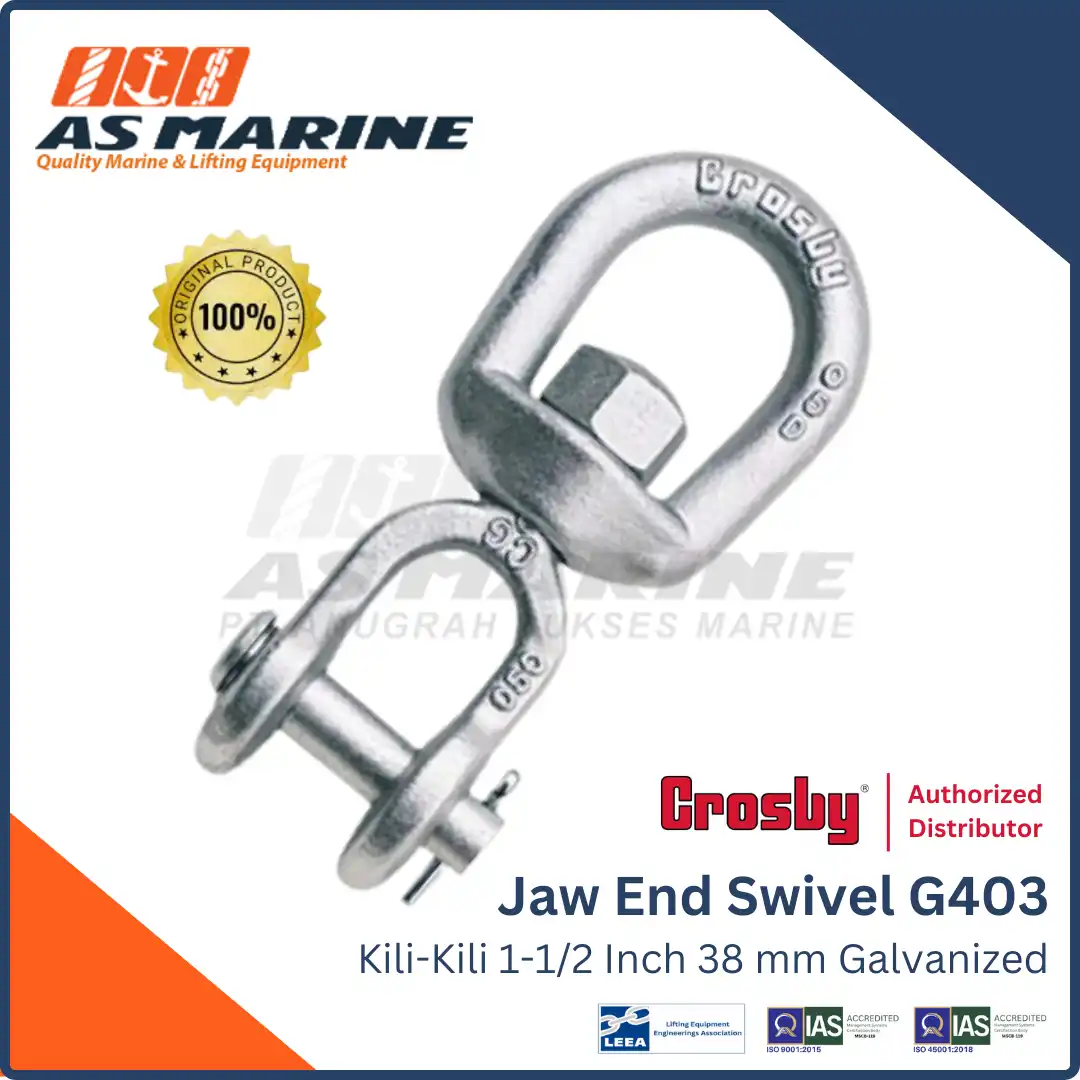 Jaw End Swivel / Kili-Kili Crosby USA G403 1-1/2 Inch 38 mm